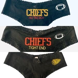 made to order! Victoria Secret booty shorts. 
Chiefs baby!